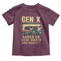 Gen X Toddler T Shirt Vintage Cassette Tape Raised On Hose Water And Neglect Nostalgia - Wonder Print Shop