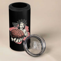 Sarcastic Vintage 4 in 1 Can Cooler Tumbler Funny Retro 50s Use Your Brain Aesthetic - Wonder Print Shop