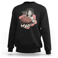 Sarcastic Vintage Sweatshirt Funny Retro 50s Use Your Brain Aesthetic - Wonder Print Shop