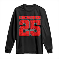 Retro December 25 Christmas Long Sleeve Shirt Vintage Holiday - Wonder Print Shop