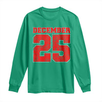 Retro December 25 Christmas Long Sleeve Shirt Vintage Holiday - Wonder Print Shop