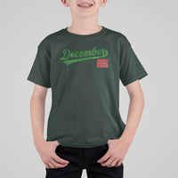 Retro Christmas December 25 T Shirt For Kid Retro Vintage Script Holiday Trip - Wonder Print Shop