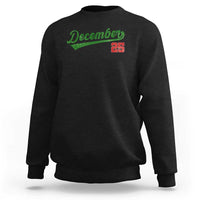 Retro Christmas December 25 Sweatshirt Retro Vintage Script Holiday Trip - Wonder Print Shop