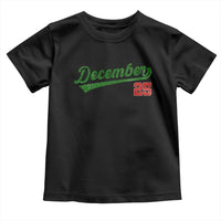 Retro Christmas December 25 Toddler T Shirt Retro Vintage Script Holiday Trip - Wonder Print Shop