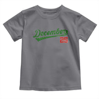 Retro Christmas December 25 Toddler T Shirt Retro Vintage Script Holiday Trip - Wonder Print Shop