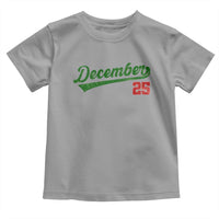Retro Christmas December 25 Toddler T Shirt Retro Vintage Script Holiday Trip - Wonder Print Shop