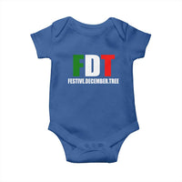 Subtle FDT Christmas Baby Onesie Hidden Message Funny Festive December Tree - Wonder Print Shop