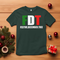 Subtle FDT Christmas T Shirt Hidden Message Funny Festive December Tree - Wonder Print Shop