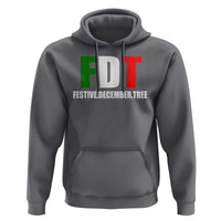 Subtle FDT Christmas Hoodie Hidden Message Funny Festive December Tree - Wonder Print Shop