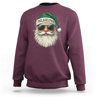 Christmas Philadelphia Fan Sweatshirt Funny Retro Santa Philly Lovers - Wonder Print Shop