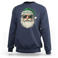 Christmas Philadelphia Fan Sweatshirt Funny Retro Santa Philly Lovers - Wonder Print Shop