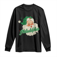 Christmas Philadelphia Football Long Sleeve Shirt Vintage Santa Philly Lovers - Wonder Print Shop