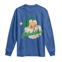Christmas Philadelphia Football Long Sleeve Shirt Vintage Santa Philly Lovers - Wonder Print Shop