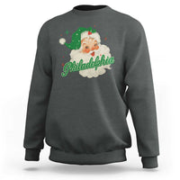 Christmas Philadelphia Football Sweatshirt Vintage Santa Philly Lovers - Wonder Print Shop
