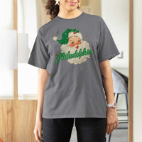 Christmas Philadelphia Football T Shirt For Women Vintage Santa Philly Lovers - Wonder Print Shop