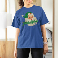 Christmas Philadelphia Football T Shirt For Women Vintage Santa Philly Lovers - Wonder Print Shop
