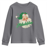 Christmas Philadelphia Football Youth Sweatshirt Vintage Santa Philly Lovers - Wonder Print Shop