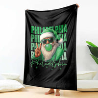 Philadelphia Football Christmas Throw Blanket Santa Retro Philly Fan - Wonder Print Shop