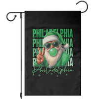 Philadelphia Football Christmas Garden Flag Santa Retro Philly Fan - Wonder Print Shop
