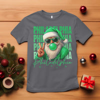 Philadelphia Football Christmas T Shirt Santa Retro Philly Fan - Wonder Print Shop