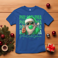 Philadelphia Football Christmas T Shirt Santa Retro Philly Fan - Wonder Print Shop