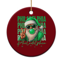 Philadelphia Football Christmas Ceramic Ornament Santa Retro Philly Fan - Wonder Print Shop