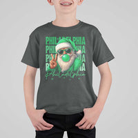 Philadelphia Football Christmas T Shirt For Kid Santa Retro Philly Fan - Wonder Print Shop