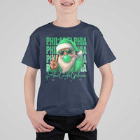 Philadelphia Football Christmas T Shirt For Kid Santa Retro Philly Fan - Wonder Print Shop