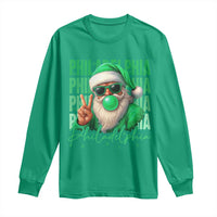 Philadelphia Football Christmas Long Sleeve Shirt Santa Retro Philly Fan - Wonder Print Shop