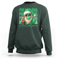 Philadelphia Football Christmas Sweatshirt Santa Retro Philly Fan - Wonder Print Shop