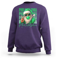 Philadelphia Football Christmas Sweatshirt Santa Retro Philly Fan - Wonder Print Shop