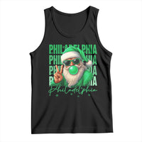 Philadelphia Football Christmas Tank Top Santa Retro Philly Fan - Wonder Print Shop