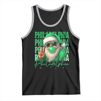 Philadelphia Football Christmas Tank Top Santa Retro Philly Fan - Wonder Print Shop