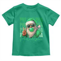 Philadelphia Football Christmas Toddler T Shirt Santa Retro Philly Fan - Wonder Print Shop