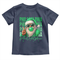 Philadelphia Football Christmas Toddler T Shirt Santa Retro Philly Fan - Wonder Print Shop