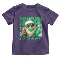 Philadelphia Football Christmas Toddler T Shirt Santa Retro Philly Fan - Wonder Print Shop