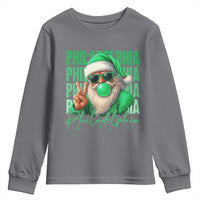 Philadelphia Football Christmas Youth Sweatshirt Santa Retro Philly Fan - Wonder Print Shop