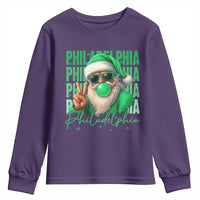 Philadelphia Football Christmas Youth Sweatshirt Santa Retro Philly Fan - Wonder Print Shop