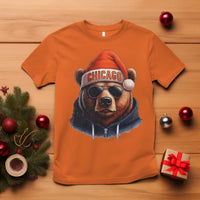 Vintage Chicago Football Christmas T Shirt Trendy Fan Gifts Game Day Apparel Bears Fan Gear - Wonder Print Shop