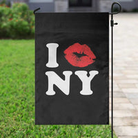 I Love NY Garden Flag Sexy Lips Red Lipstick Kiss New York Lover Travel Gift - Wonder Print Shop