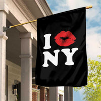 I Love NY Garden Flag Sexy Lips Red Lipstick Kiss New York Lover Travel Gift - Wonder Print Shop