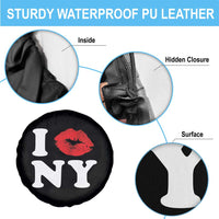 I Love NY Spare Tire Cover Sexy Lips Red Lipstick Kiss New York Lover Travel Gift - Wonder Print Shop