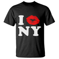 I Love NY T Shirt Sexy Lips Red Lipstick Kiss New York Lover Travel Gift - Wonder Print Shop