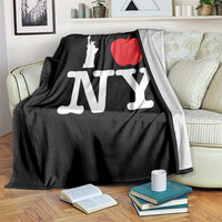 I Love NY Throw Blanket New York Lover Travel Gift