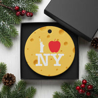 I Love NY Ceramic Ornament New York Lover Travel Gift - Wonder Print Shop