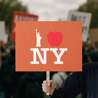 I Love NY Protest Sign New York Lover Travel Gift - Wonder Print Shop