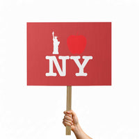 I Love NY Protest Sign New York Lover Travel Gift - Wonder Print Shop