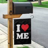 I Love Me Garden Flag Funny Self Love Heart Positive Vibes - Wonder Print Shop