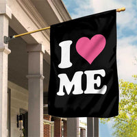 I Love Me Garden Flag Funny Self Love Pink Heart Positive Vibes - Wonder Print Shop