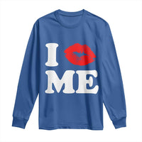 I Love ME Long Sleeve Shirt Sexy Lips Red Lipstick Kiss Self Love - Wonder Print Shop